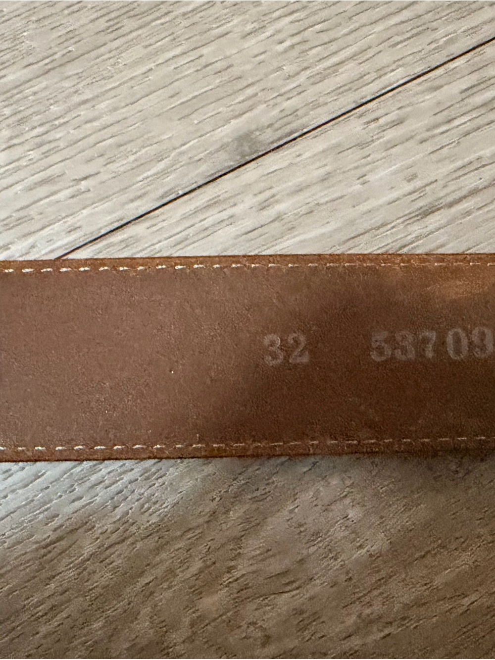 Classic Brown Leather Belt with Subtle Stitching - Picture 7 of 7